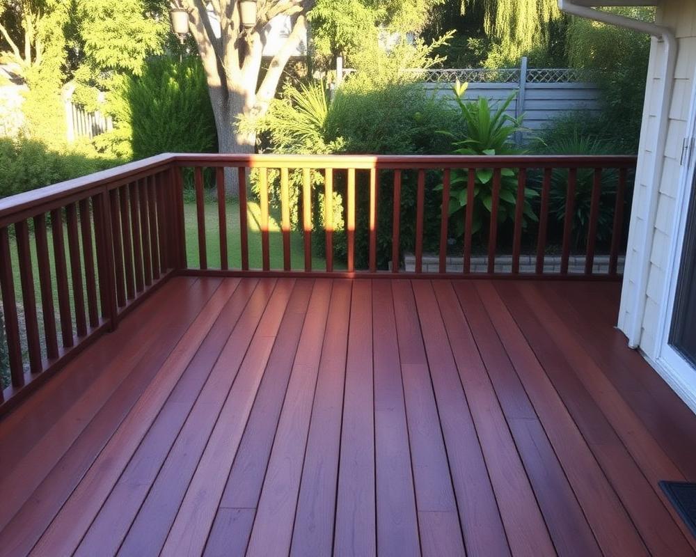 Restored timber deck